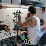 Giovanni B. Working on the Autobox controller.